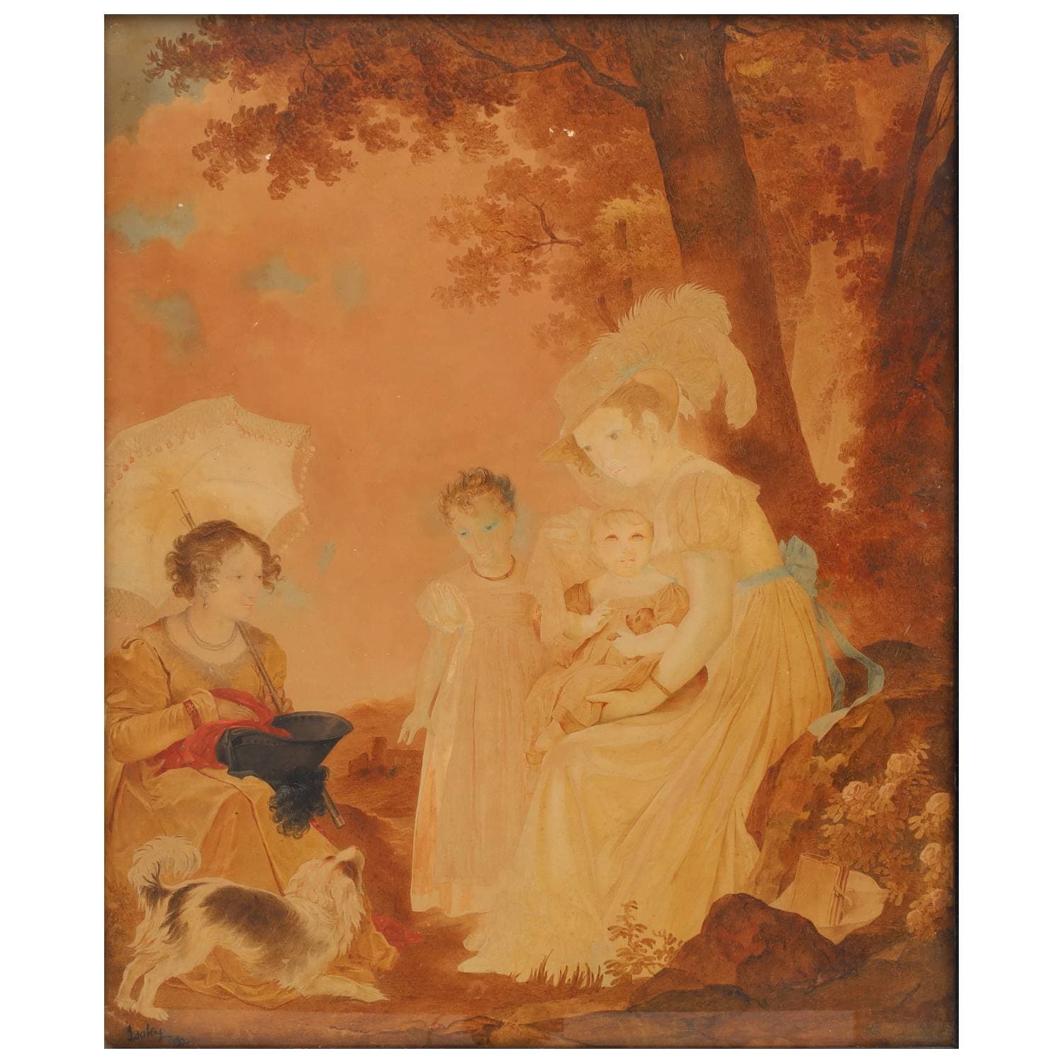ÉCOLE FRANÇAISE DU XIXE SIÈCLE, d’après Marguerite GÉRARD — L'Été, d'après Marguerite Gérard.