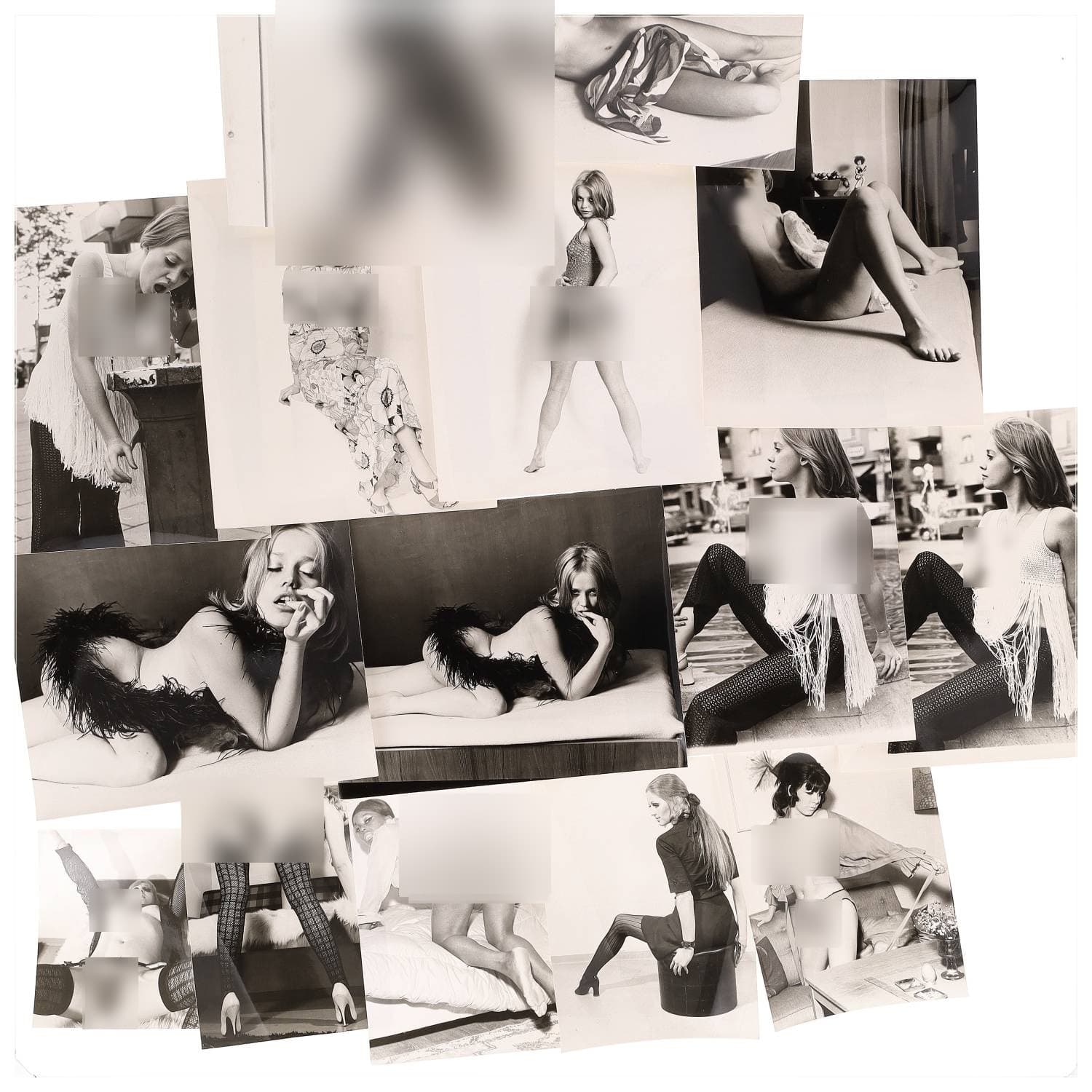 Mario A. COSTA, Erotica, étude de nu, photographies érotiques, pornographiques et divers. Circa 1950-70’s. Ensemble d’une quinzaine de tirages argentiques. Sur versos, cachets divers de Mario A. COSTA (tels que ‘Distribution’ ou encore ‘Copyrights’). Exemples de sujets : femmes nues, dénudées, sexe féminin, fessier, poitrine, macrophotographies, etc. Sur certains versos, annotations. Divers états (dont gondolements ou encore traces) et formats entiers moyens environ de 17 x 16,5 cm à 30 x 24 cm.
