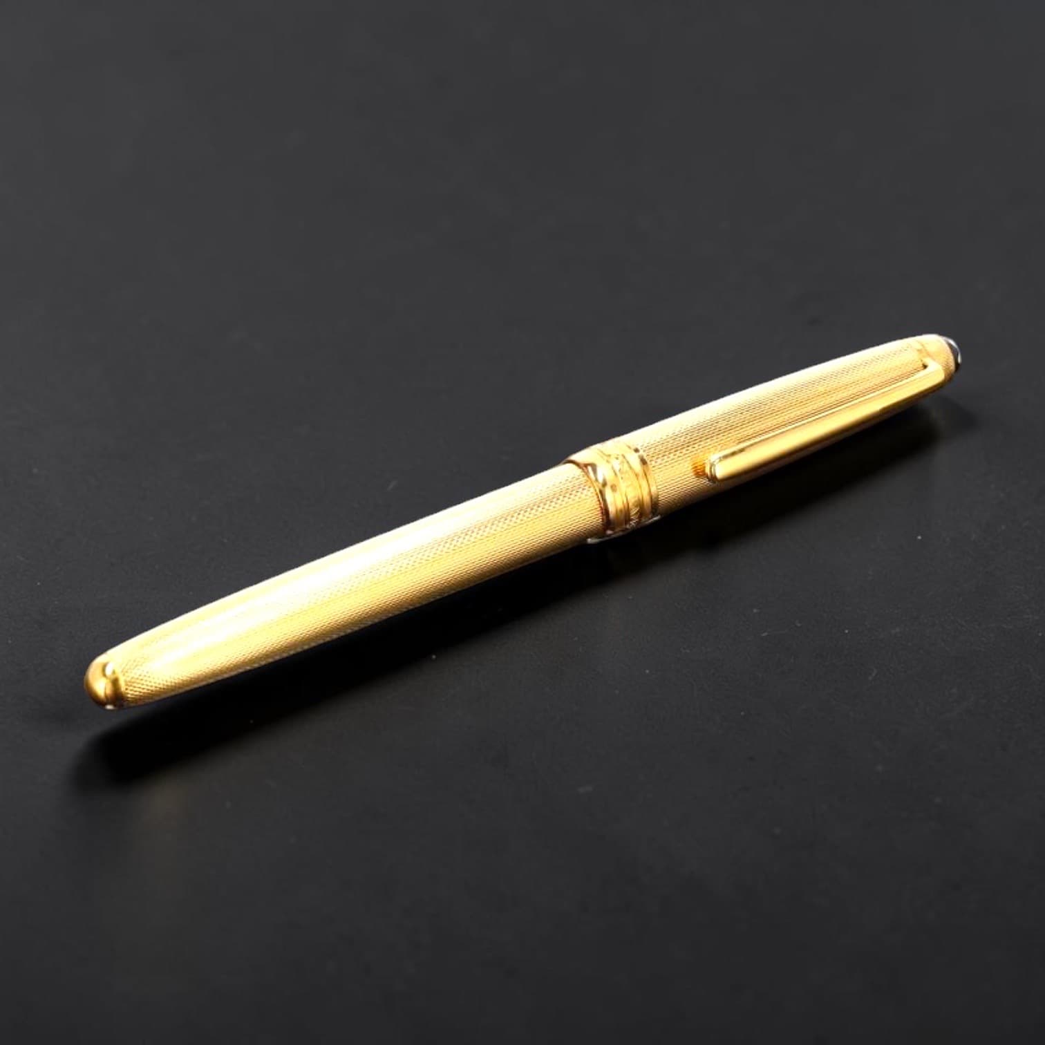 Meisterstück Solitaire, Stylo plume en argent 925e doré