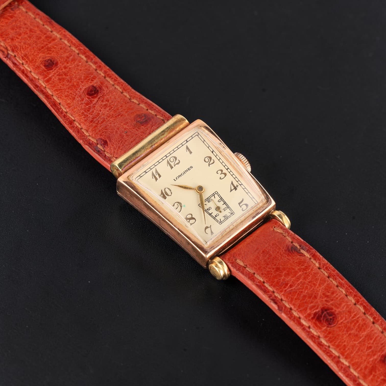 Montre bracelet de forme en or rose 14K