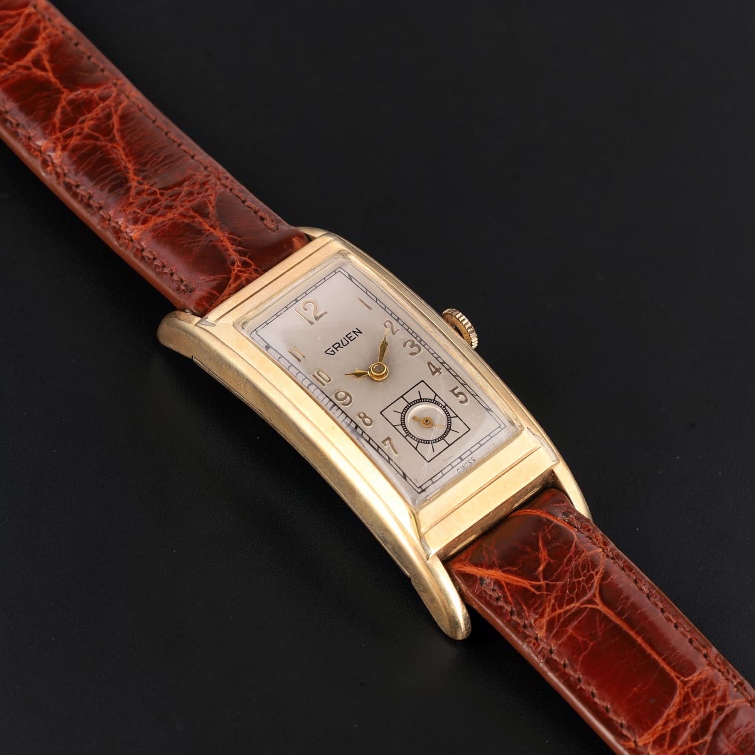 Montre bracelet de forme en or Gold Filled 14k