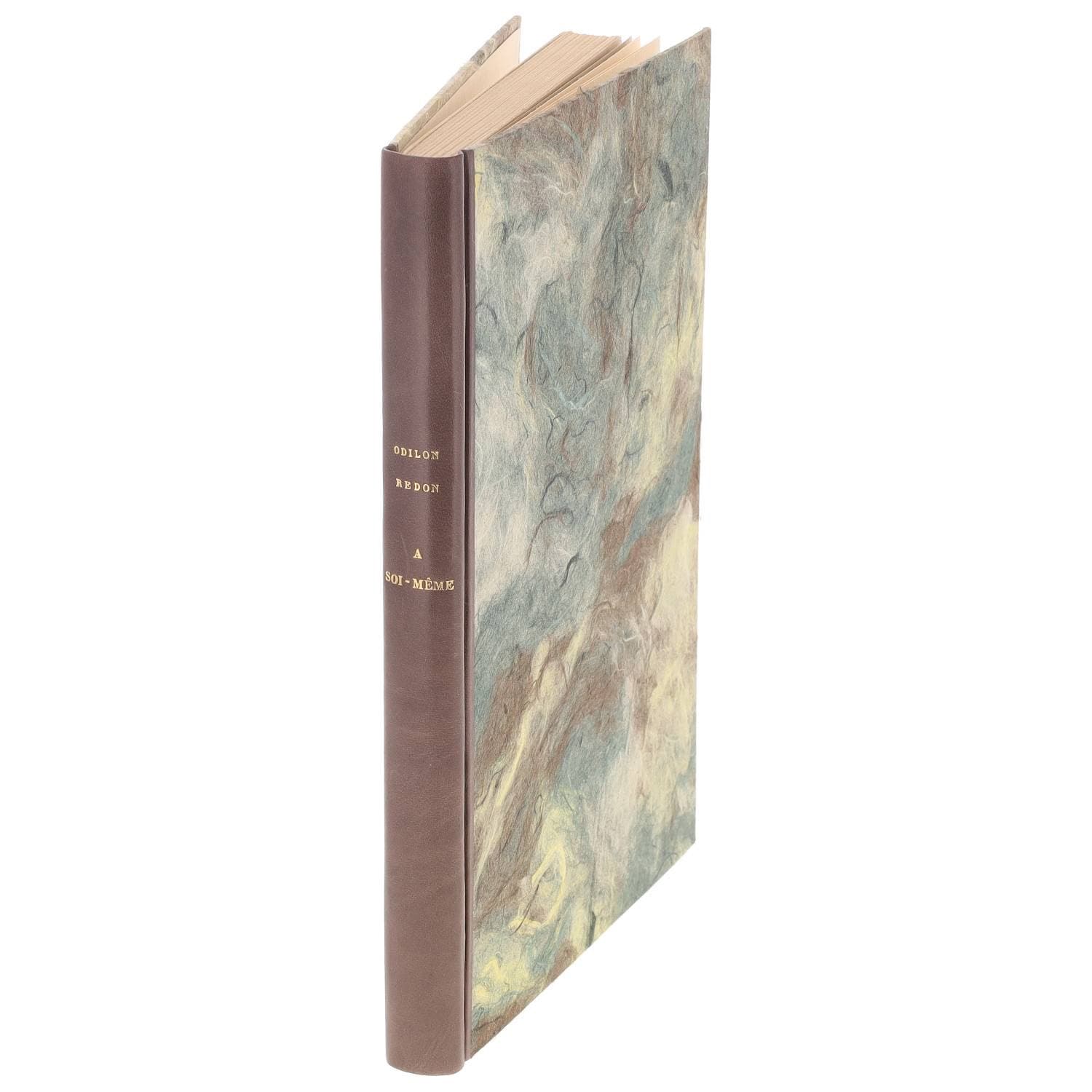 REDON, Odilon
A soi même, journal, 1867-1915, Paris, José Corti, 1961. In-8, établi dans une élégante reliure de Leroux signée et datée 1982. Un des 35 exemplaires sur Lafuma pur fil, seul grand papier.